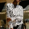 Herzen’s Angelegenheit Tops | Luxury Gifts^Women's Silk Monochrome Patterned Tunic Blouse