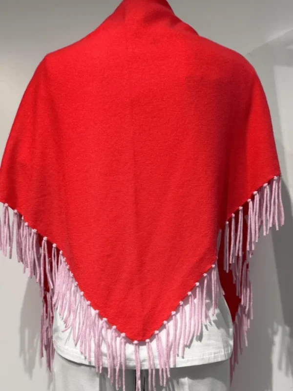 Herzen’s Angelegenheit Coats And Jackets | Knitwear^Women's Wool And Cashmere Deep Coral Cape With