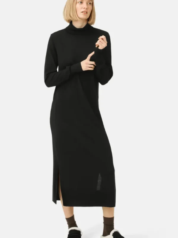 Ilse Jacobsen Dresses | Gifts Under £100^Black Long Knitted Dress WILMA4036