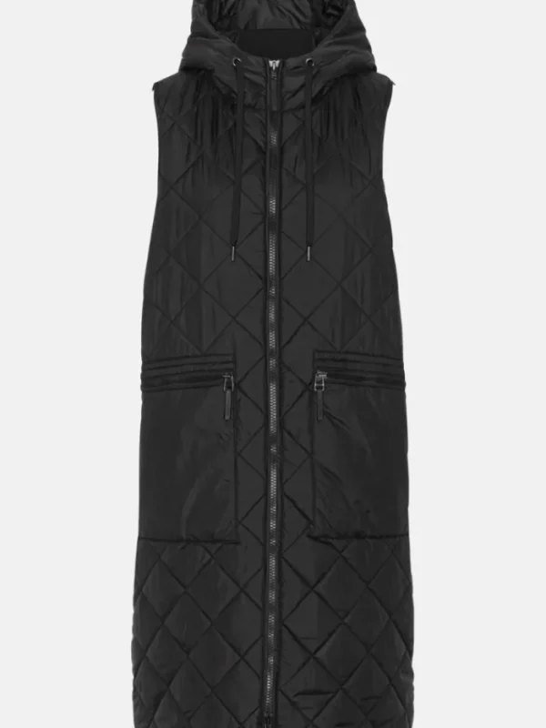 Ilse Jacobsen Coats And Jackets | Puffers And Gilets^Black Long Padded Gilet AERIAL02 001