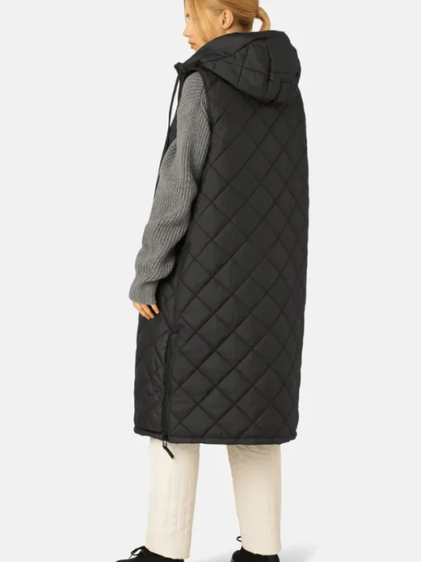 Ilse Jacobsen Coats And Jackets | Puffers And Gilets^Black Long Padded Gilet AERIAL02 001
