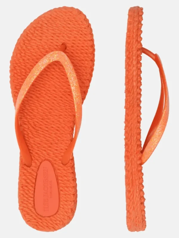 Ilse Jacobsen Footwear | Footwear^Flip Flops With Glitter In Hot Orange CHEERFUL01 Col 349