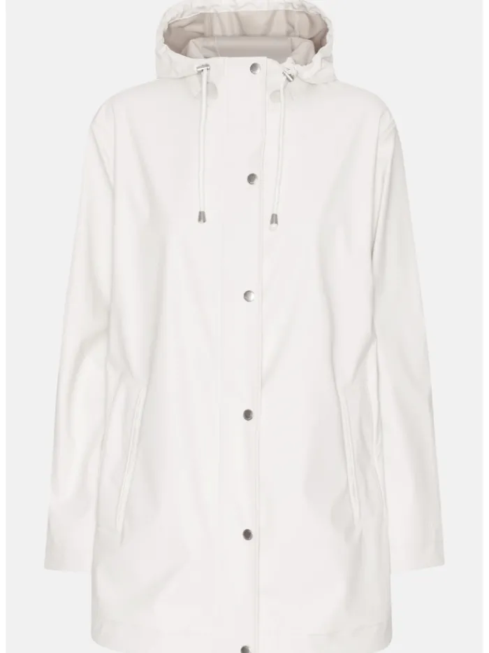 ilse_jacobsen_raincoat_in_0-2.webp Ilse Jacobsen Coats And Jackets | Rainwear^Raincoat In Milk Creme Rain228FR Col 121