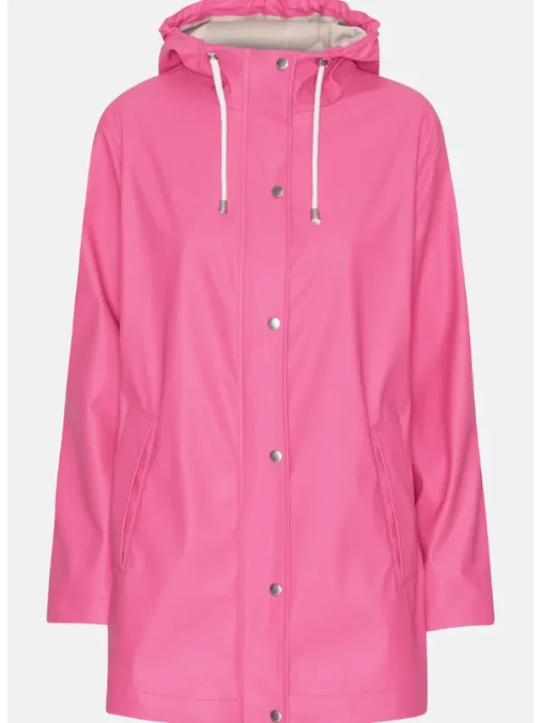 Ilse Jacobsen Coats And Jackets | Rainwear^Raincoat In Magenta Rain228FR Col 917