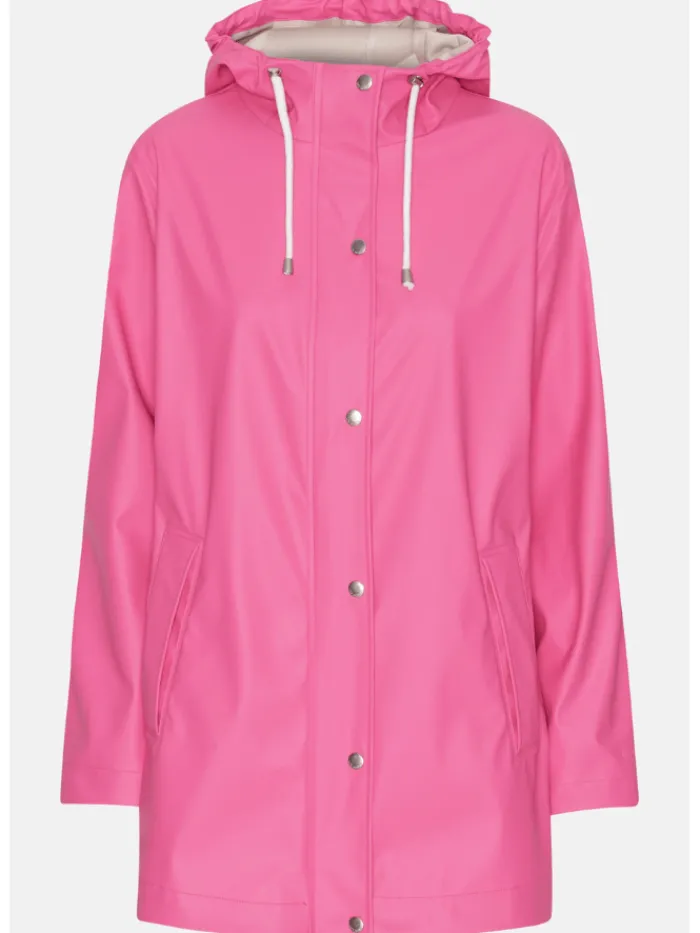 ilse_jacobsen_raincoat_in_0-3.webp Ilse Jacobsen Coats And Jackets | Rainwear^Raincoat In Magenta Rain228FR Col 917