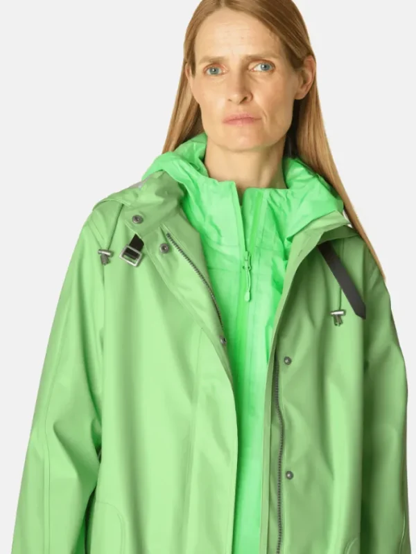 Ilse Jacobsen Coats And Jackets | Rainwear^Raincoat In Bright Green Rain71 495