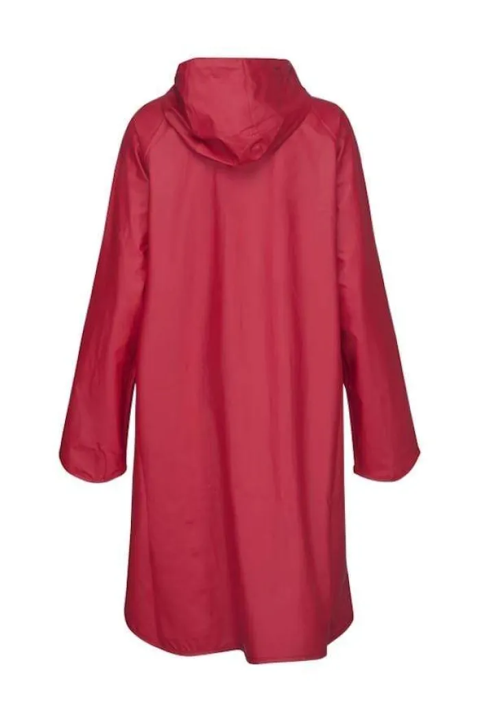 ilse_jacobsen_t_deep_red__4.webp Ilse Jacobsen Coats And Jackets | Rainwear^T Deep Red Raincoat RAIN 71 303