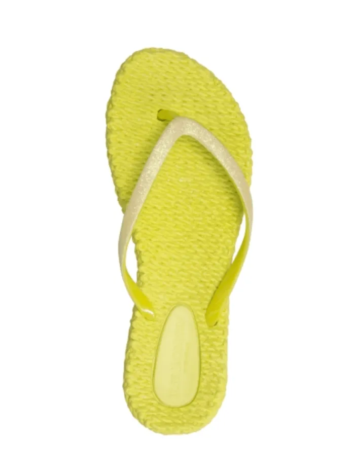 ilse_jacobsen_t_flip_flop_0.webp Ilse Jacobsen Sandals | Footwear^T Flip Flops With Glitter Cheerful 01 Lime