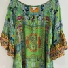 Inoa Tops | Beachwear^Capri Kentia Top In Green With Crystals