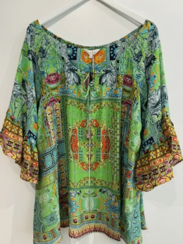 Inoa Tops | Beachwear^Capri Kentia Top In Green With Crystals