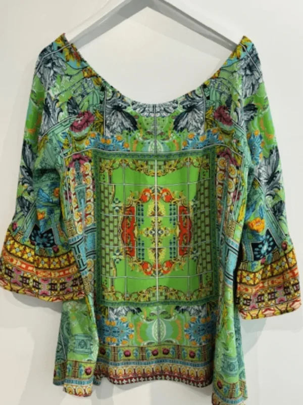 Inoa Tops | Beachwear^Capri Kentia Top In Green With Crystals
