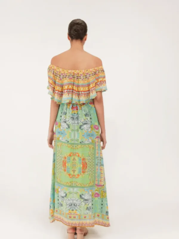 Inoa Dresses | Beachwear^Capri Ladybell Off The Shoulder Maxi Dress With Crystals