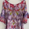 Inoa Tops | Beachwear^Como Kentia Print Top In Lilac With Crystals