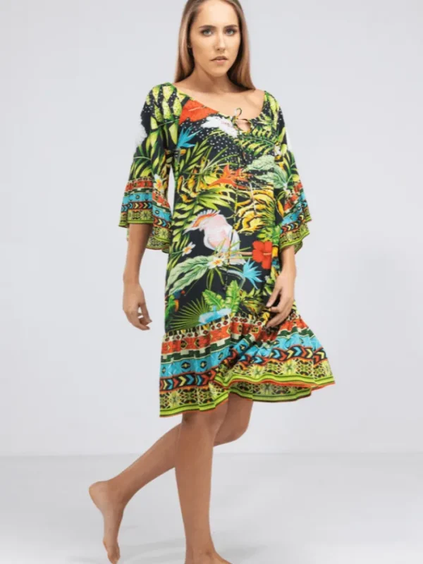 Inoa Dresses | Beachwear^Darwin Silk GYPSY DRESS with Crystals 208