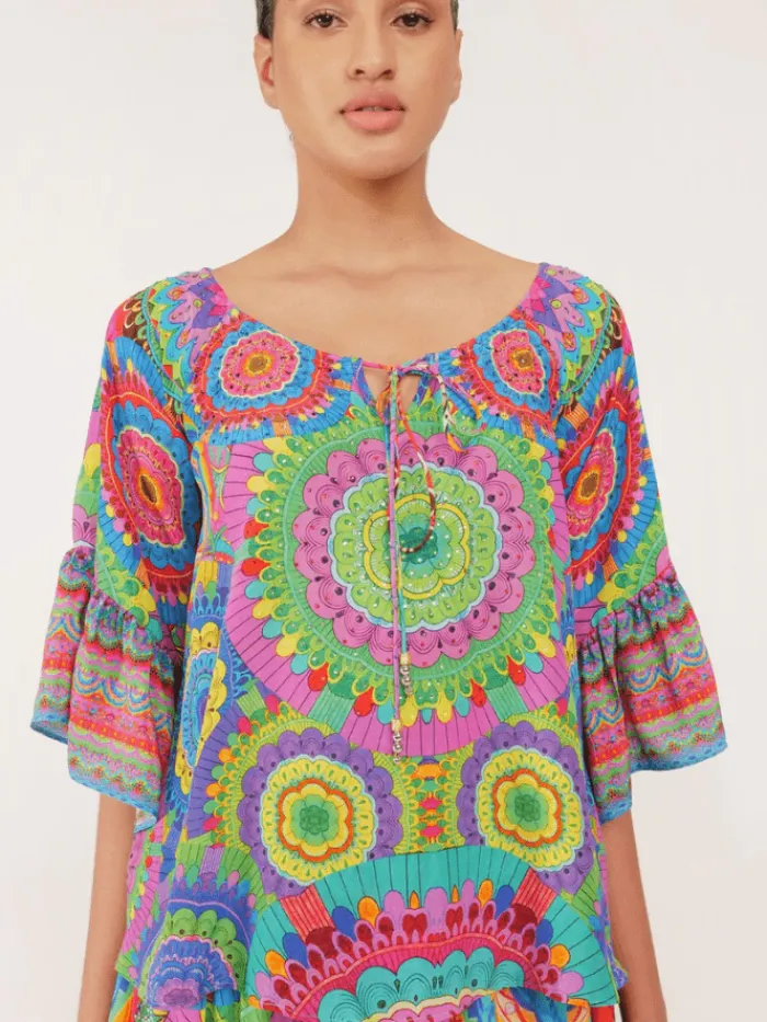 inoa_roma_kentia_bright_m_0.webp Inoa Tops | Beachwear^Roma Kentia Bright Multi Print Top With Crystals