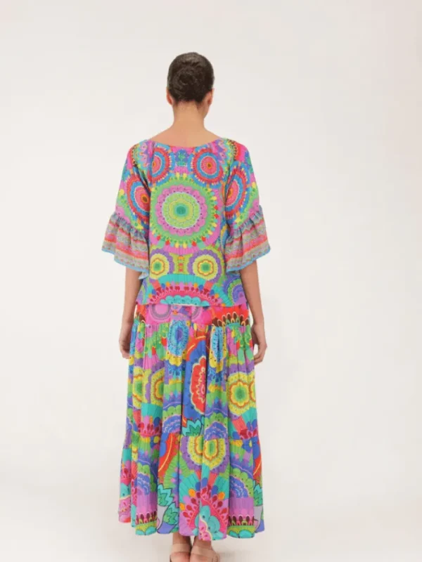 Inoa Tops | Beachwear^Roma Kentia Bright Multi Print Top With Crystals