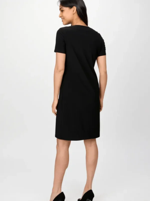 Joseph Ribkoff Dresses | Gifts Under £250^Black Silky Knit Shift Dress With Eyelets 241012 Col 11