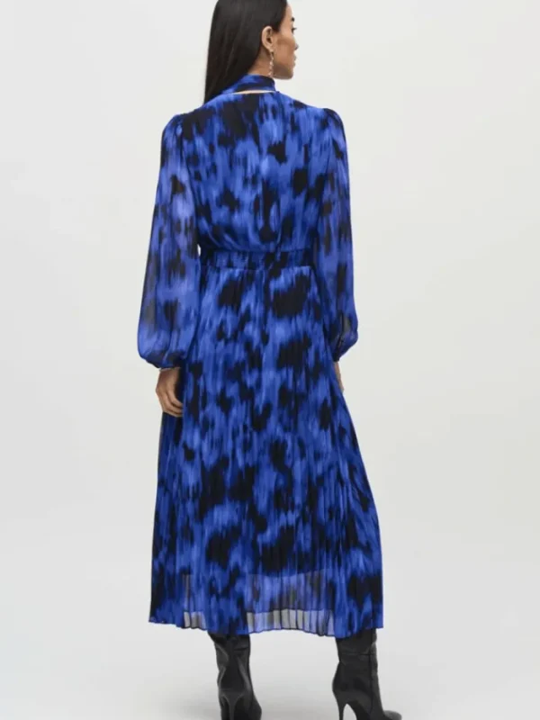 Joseph Ribkoff Dresses | Party Wear^Chiffon Abstract Print Midi Dress 244924 Col 3296