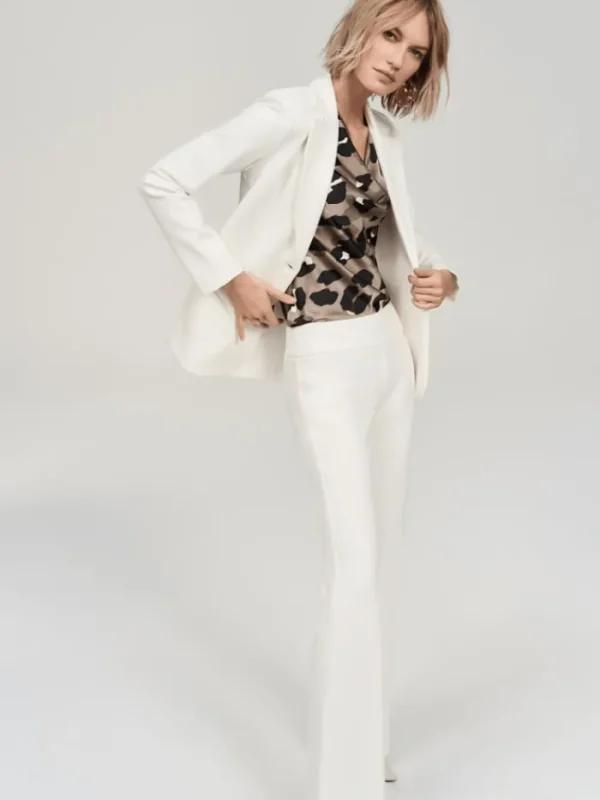 Joseph Ribkoff Trousers | Gifts Under £250^Heavy Knit Flared Pull On Trousers In Vanilla 243307 Co