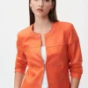 Joseph Ribkoff Coats And Jackets | Gifts Under £100^Orange Vegan Leather Studded Jacket 232904 57