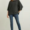 Joseph Ribkoff Tops^S (A) Charcoal Melange Top 213621 3533