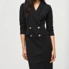 Joseph Ribkoff Dresses | Party Wear^Scuba Crepe Coat Dress In Black 243146 Col 11
