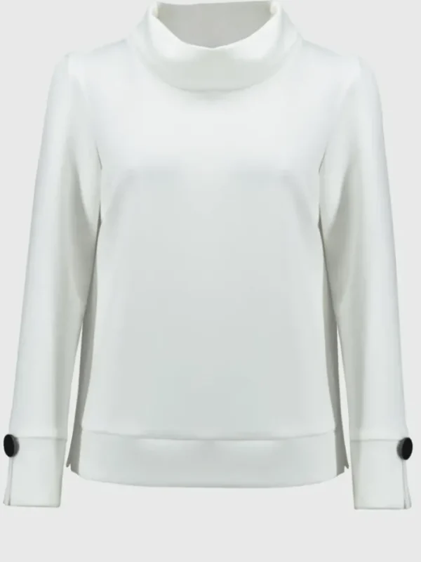 Joseph Ribkoff Tops | Gifts Under £250^Scuba Jersey Boxy Top In Off White 244129 Col 34