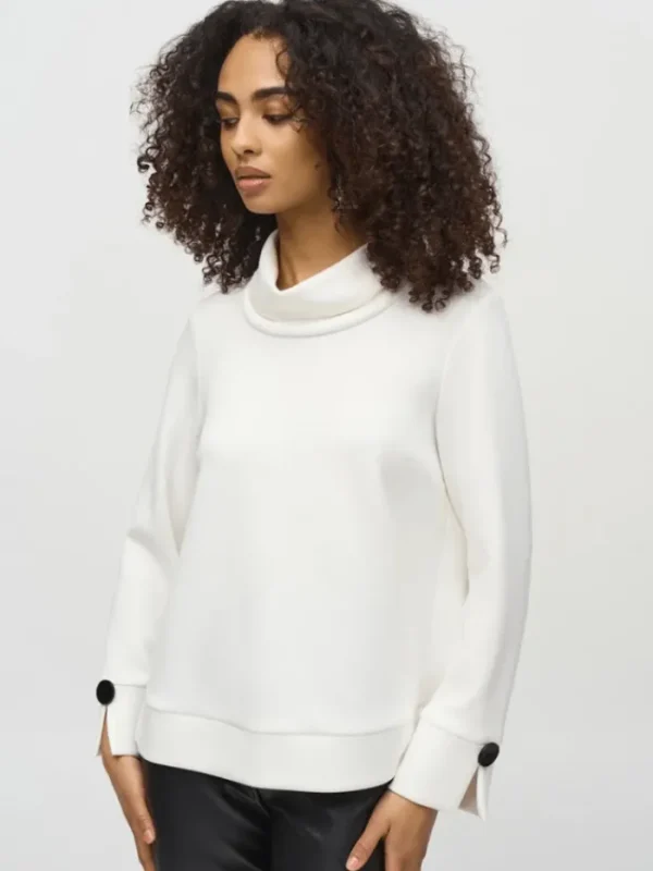 Joseph Ribkoff Tops | Gifts Under £250^Scuba Jersey Boxy Top In Off White 244129 Col 34