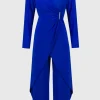 Joseph Ribkoff Dresses | Party Wear^Silky Knit Wrap Culotte Jumpsuit In Royal Sapphire 2441