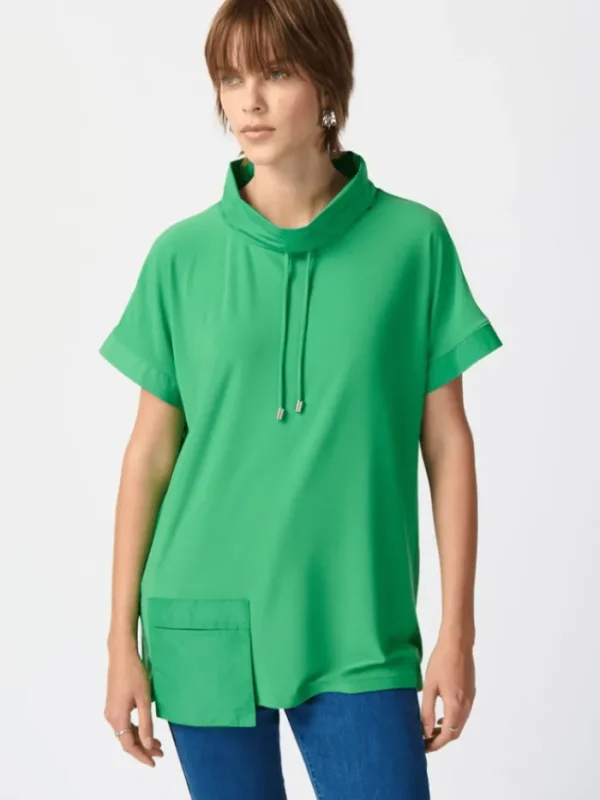 Joseph Ribkoff Sweatshirts And T-Shirts | Tops^Silky Knit Straight Top With Cowl Neck 241078 Col 4203