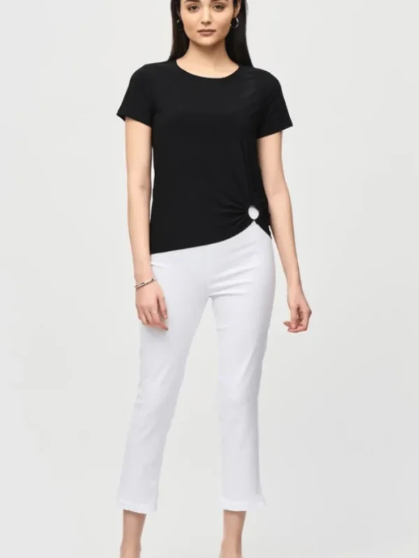 Joseph Ribkoff Tops | Gifts Under £100^Silky Knit Front Drape Top In Black 242199 Col 11