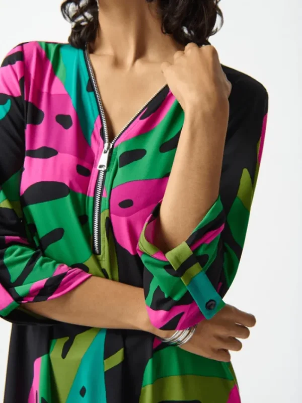 Joseph Ribkoff Tops | Gifts Under £250^Silky Knit Tropical Print Tunic 242232 Col 178