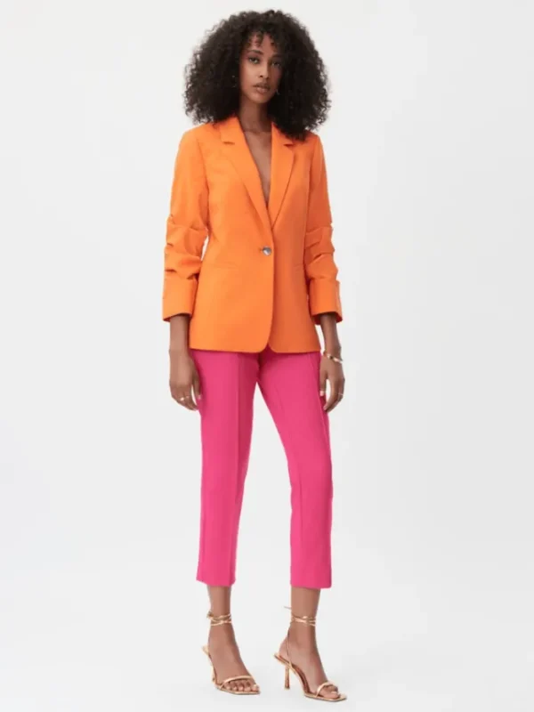 Joseph Ribkoff Trousers | Gifts Under £100^Stretch Woven Twill Cropped Trousers Pink 232222 3965