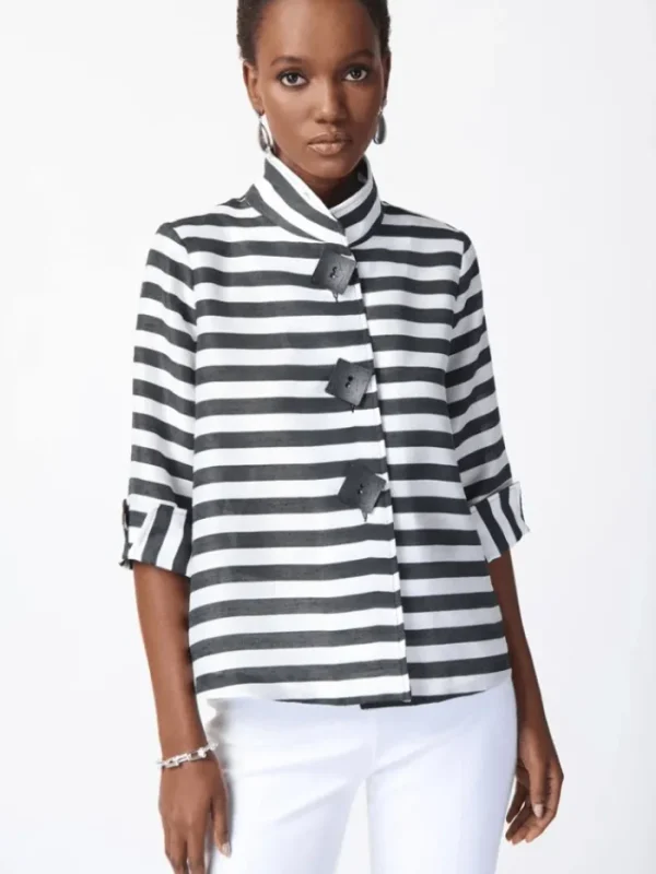 Joseph Ribkoff Coats And Jackets | Gifts Under £250^Striped Jacquard Trapeze Jacket 241253 Col 511