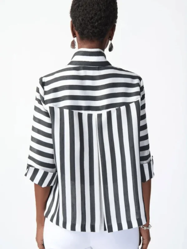 Joseph Ribkoff Coats And Jackets | Gifts Under £250^Striped Jacquard Trapeze Jacket 241253 Col 511