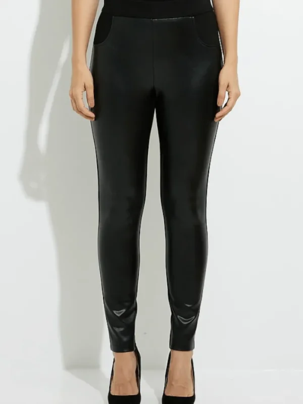 Joseph Ribkoff Trousers | Gifts Under £100^T Black Faux Leather Trousers 224192 11