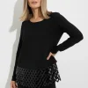 Joseph Ribkoff Party Wear | Tops^T Black Sequin Lace Top 224023 11
