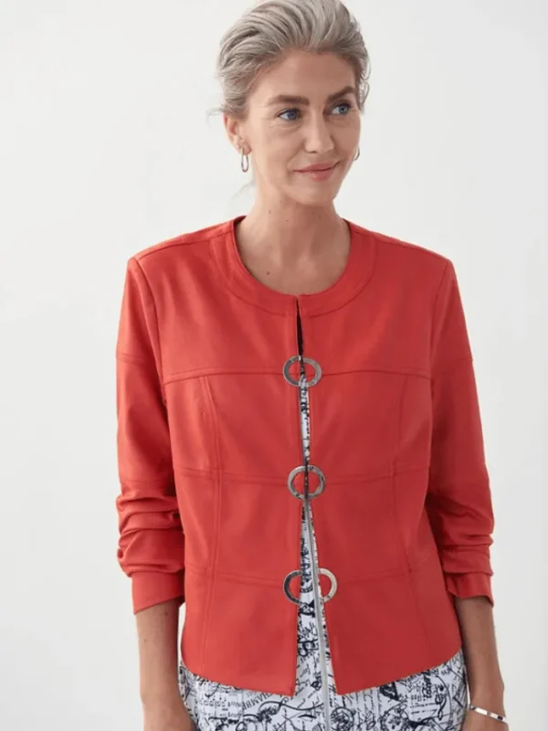 Joseph Ribkoff Gifts Under £100^T Red Suede Jacket 222900 3844