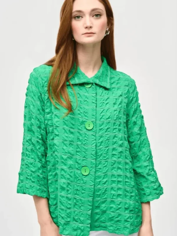 Joseph Ribkoff Coats And Jackets | Gifts Under £250^Textured Woven Jacket With Stand Collar 241069 Col 4203