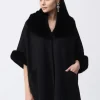 Joseph Ribkoff Faux Fur Edit | Coats And Jackets^Women's Brushed Jacquard Cape In Black 243930 Col 11