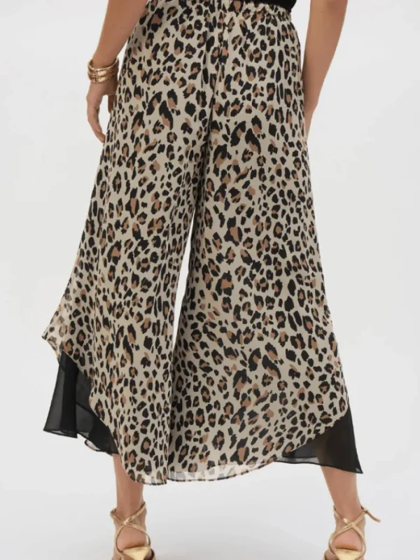 Joseph Ribkoff Trousers | Luxury Gifts^Women's Chiffon Animal Print Reversible Culotte Trouser