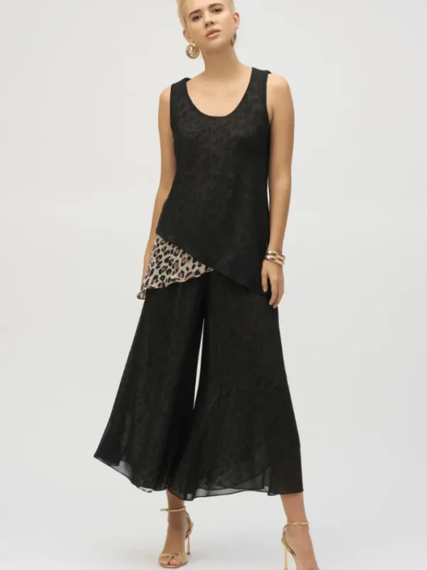 Joseph Ribkoff Trousers | Luxury Gifts^Women's Chiffon Animal Print Reversible Culotte Trouser