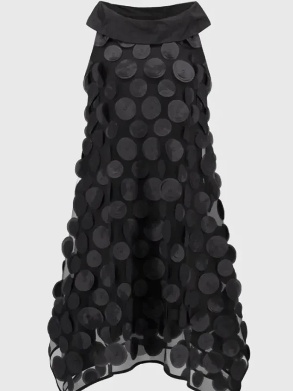 Joseph Ribkoff Dresses | Luxury Gifts^Women's 3D Dot Sleeveless Trapeze Dress In Black 251262
