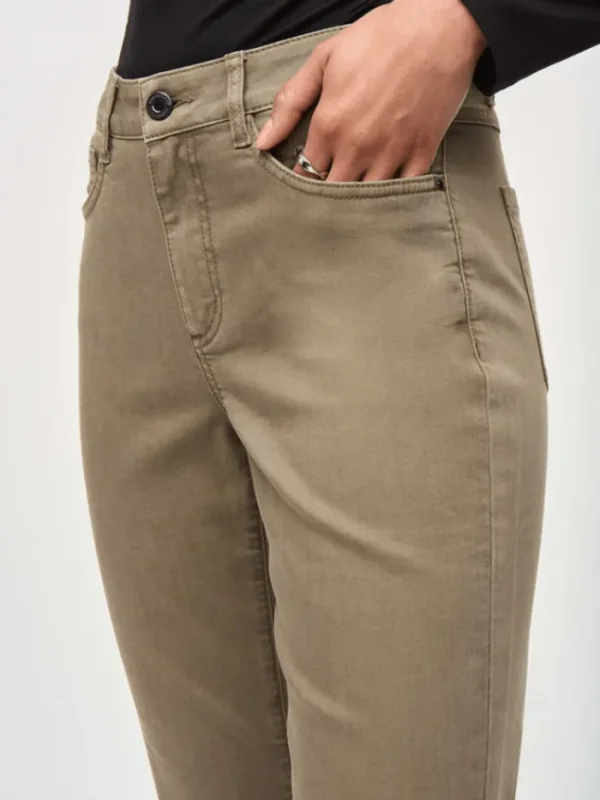 Joseph Ribkoff Denim | Trousers^Women's Denim Straight Trousers With Frayed Hem 243964