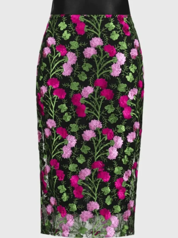 Joseph Ribkoff Skirts | Gifts Under £250^Women's Floral Embroidered Pencil Skirt 251775 Col 178