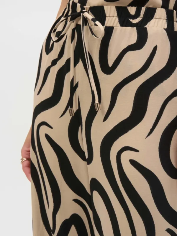 Joseph Ribkoff Trousers | Gifts Under £250^Women's Gauze Abstract Print Wide Leg Trousers 252178 C