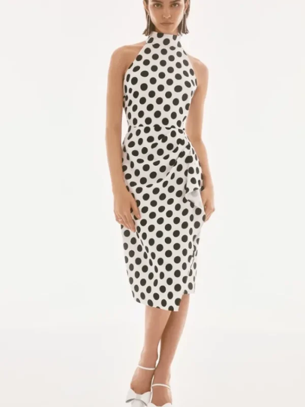 Joseph Ribkoff Dresses | Luxury Gifts^Women's Lux Twill Dot Print Halter Dress 251759 Col 184