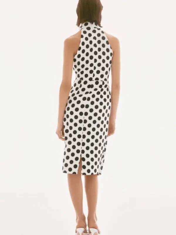 Joseph Ribkoff Dresses | Luxury Gifts^Women's Lux Twill Dot Print Halter Dress 251759 Col 184