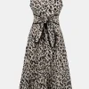 Joseph Ribkoff Dresses | Party Wear^Women's Poplin Animal Print Fit and Flare Dress 252095