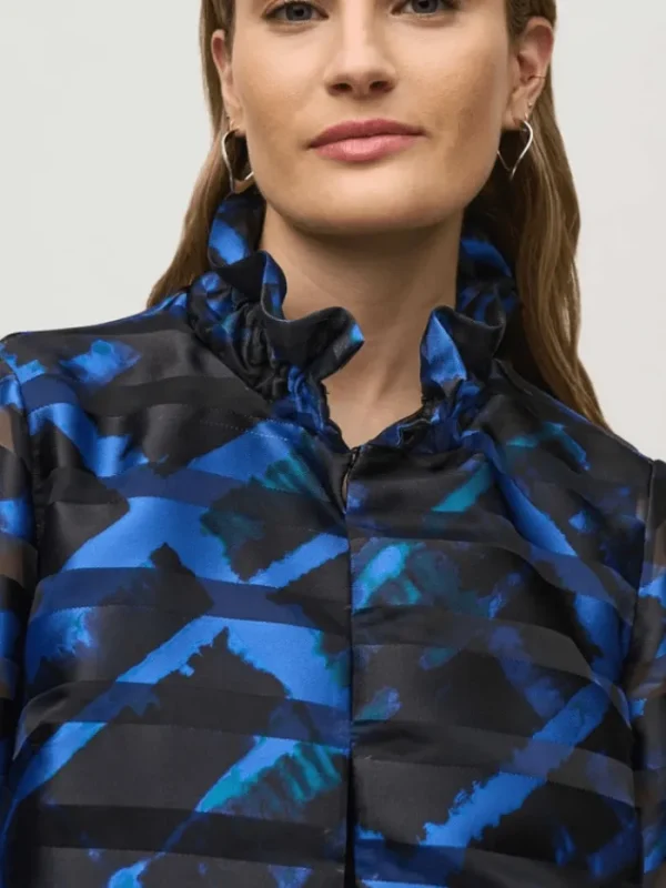 Joseph Ribkoff Coats And Jackets | Party Wear^Women's Satin and Organza Plaid Jacket 244198 Col 178
